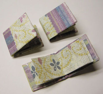 Dollhouse Miniature Scrapbook Albums - 2 Blank